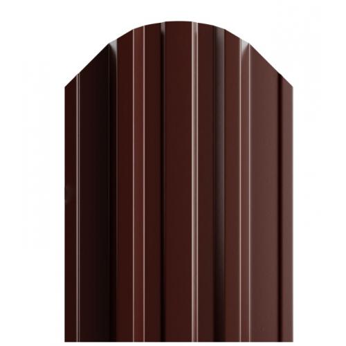 Штакетник П-образный 116мм Полиэстер (одна сторона) цвет коричневый 8017